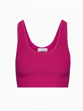 Aritzia Babaton Sculpt Knit Scoopneck Cropped Tank